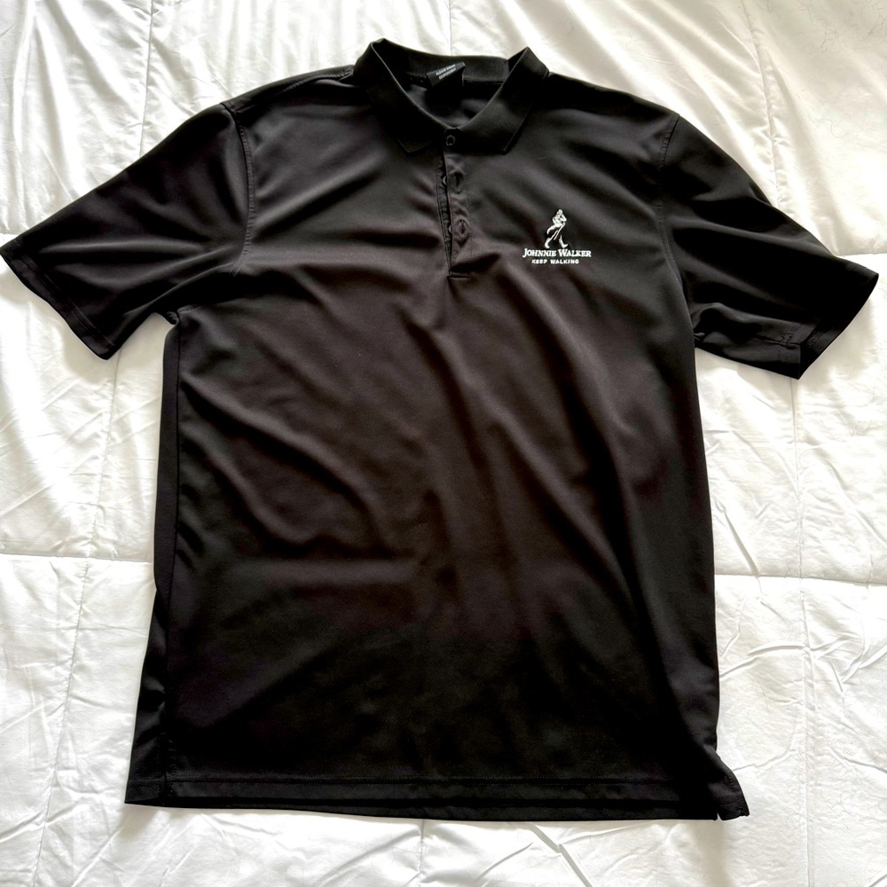Johnnie Walker Black Polo Men’s Large Dri Fit